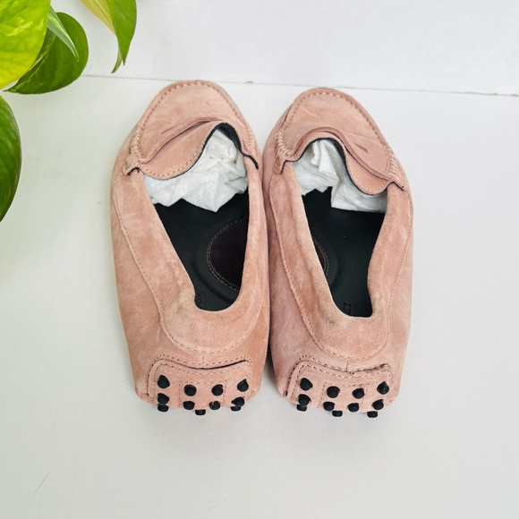 Aurelien Pink Suede Loafers - Picture 5 of 9